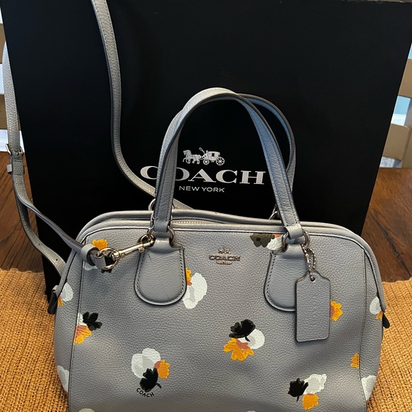 Blue Coach satchel - Picture 2 of 9